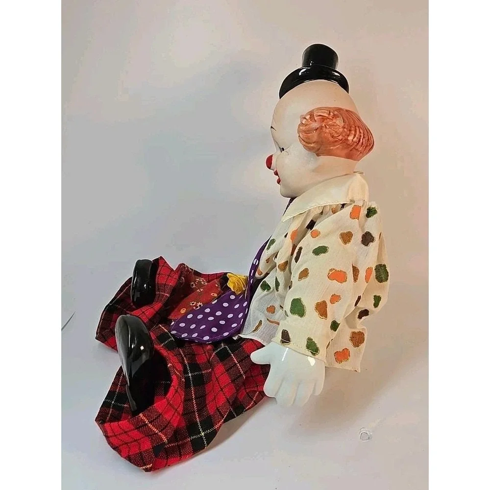 Victoria Impex Clown Porcelain Doll Working Music Box